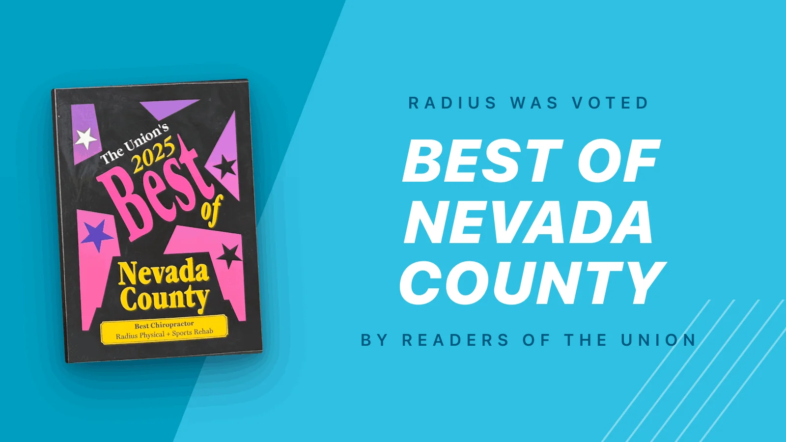 The Union's 2025 Best of Nevada County award, Radius Physical + Sports Rehab