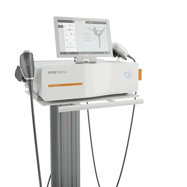 The Storz Medical shockwave therapy device used at Radius in Nevada City